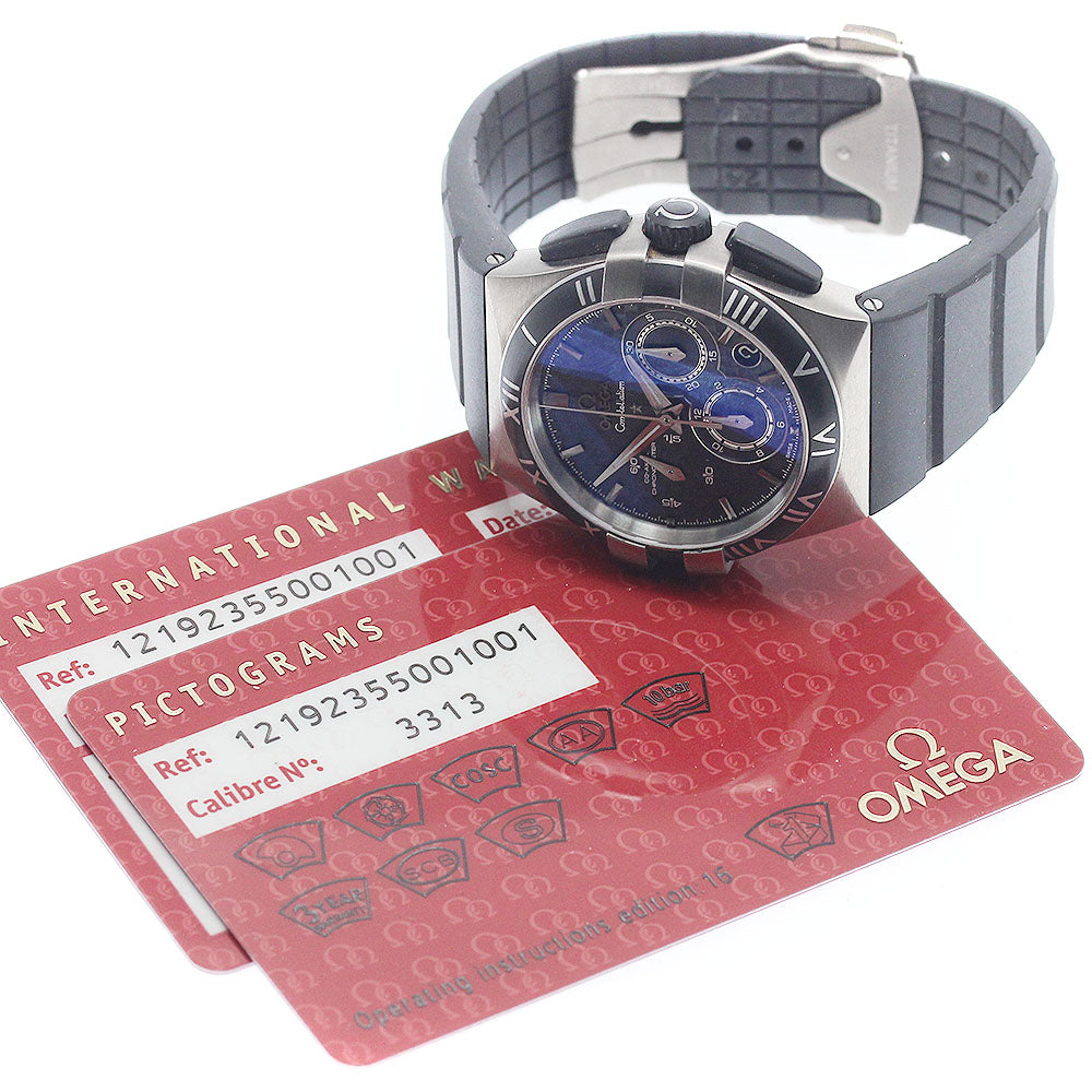 OMEGA 121.92.35.50.01.001 Constellation Double Eagle Chronograph Automatic Ladies Watch with Warranty