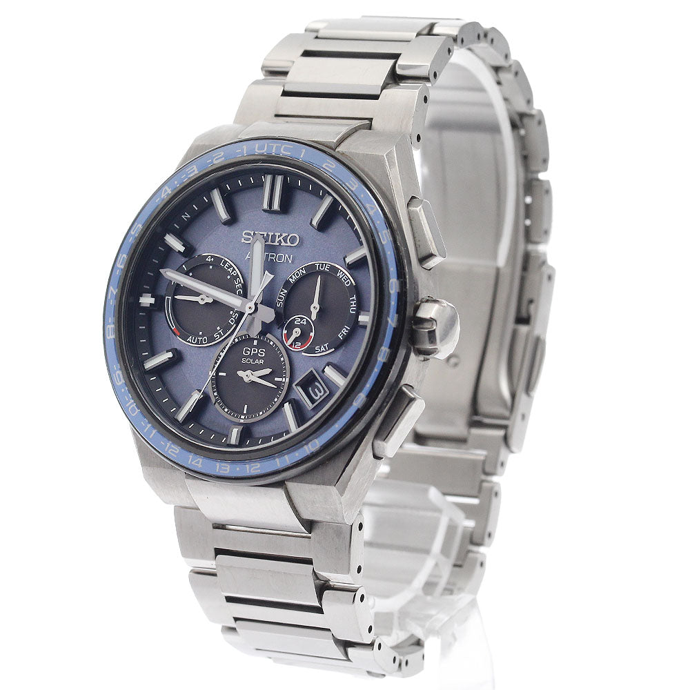 SEIKO SBXC109/5X53-0BR0 Astron Day-Date GPS Solar Radio-Controlled Men's Watch Excellent Condition with Box and Warranty.