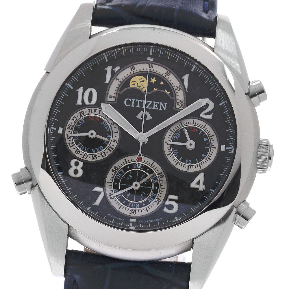 CITIZEN CTU57-0811/6770-T001424 Campanola Black Oak Grand Complication Quartz Men's Watch with Box and Warranty