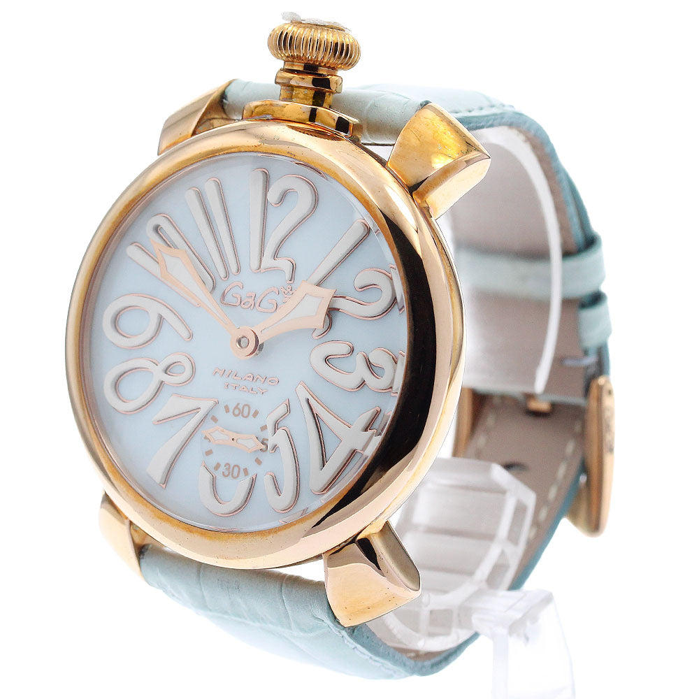 GaGa MILANO 5011.03S Manuale 48 Small Seconds Hand-wound Men's Watch Excellent Condition with Warranty Card