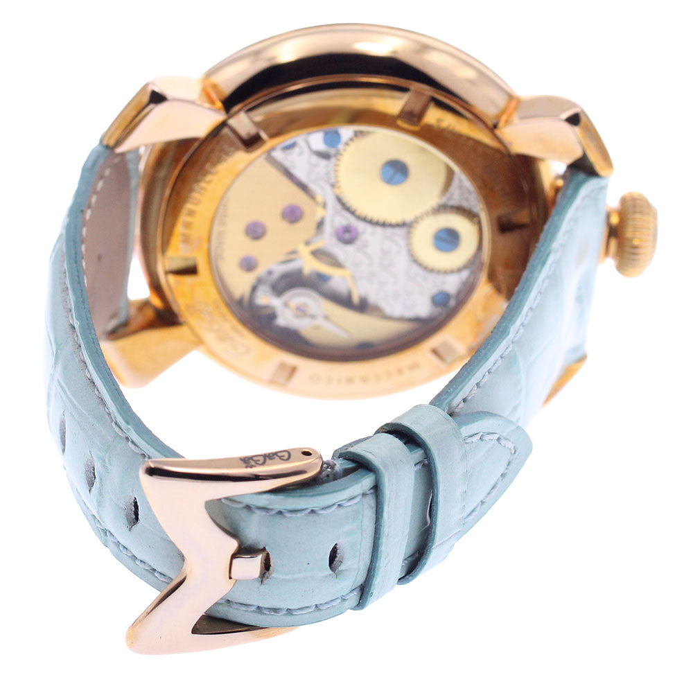 GaGa MILANO 5011.03S Manuale 48 Small Seconds Hand-wound Men's Watch Excellent Condition with Warranty Card
