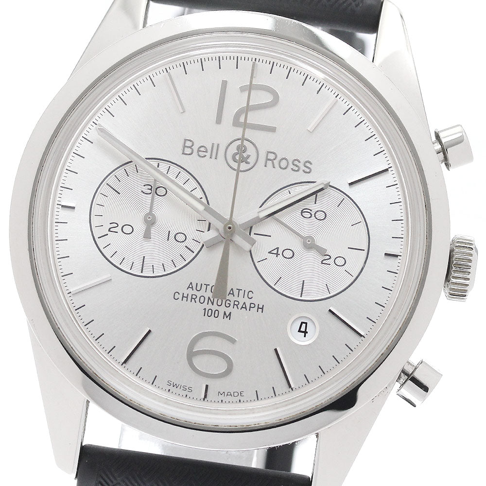 Bell & Ross BR126-94 Vintage Chronograph Date Automatic Men's Watch with Warranty Card