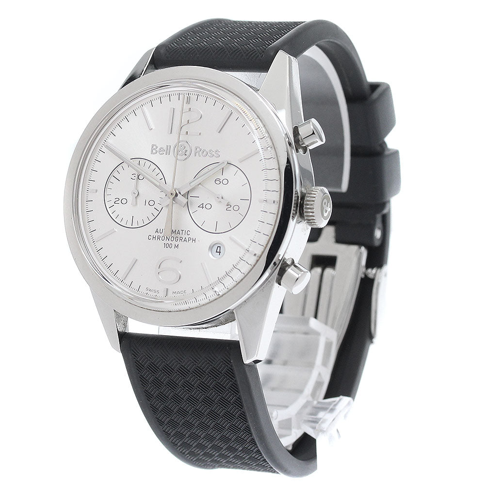 Bell & Ross BR126-94 Vintage Chronograph Date Automatic Men's Watch with Warranty Card