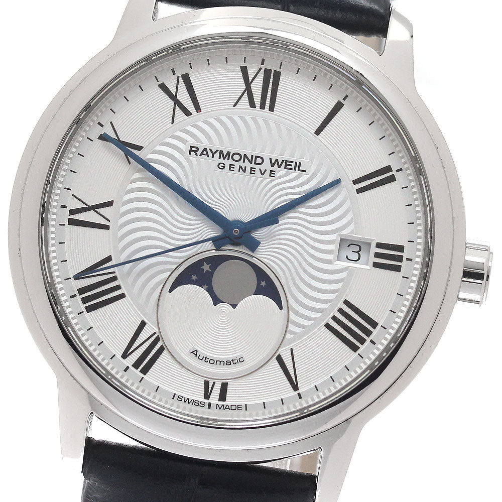 RAYMOND WEIL 2239-STC-00659 Maestro Moonphase Automatic Men's Watch with Warranty Card