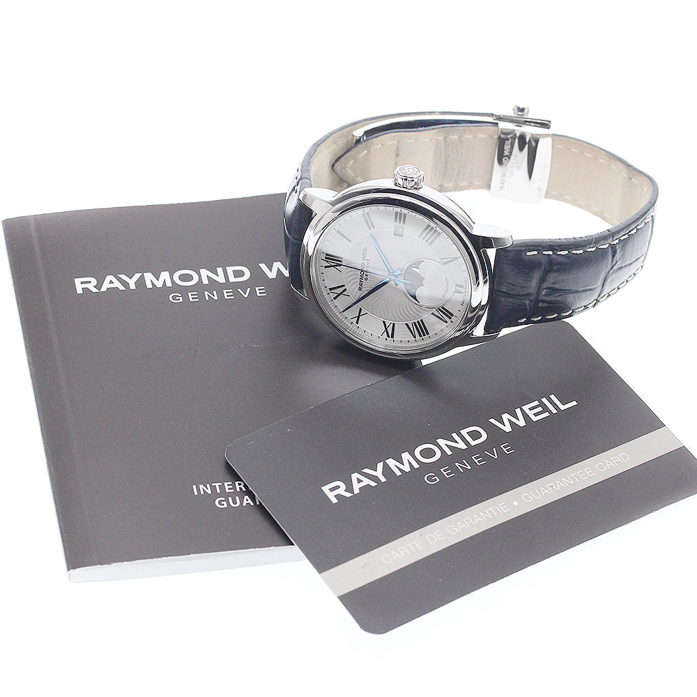 RAYMOND WEIL 2239-STC-00659 Maestro Moonphase Automatic Men's Watch with Warranty Card