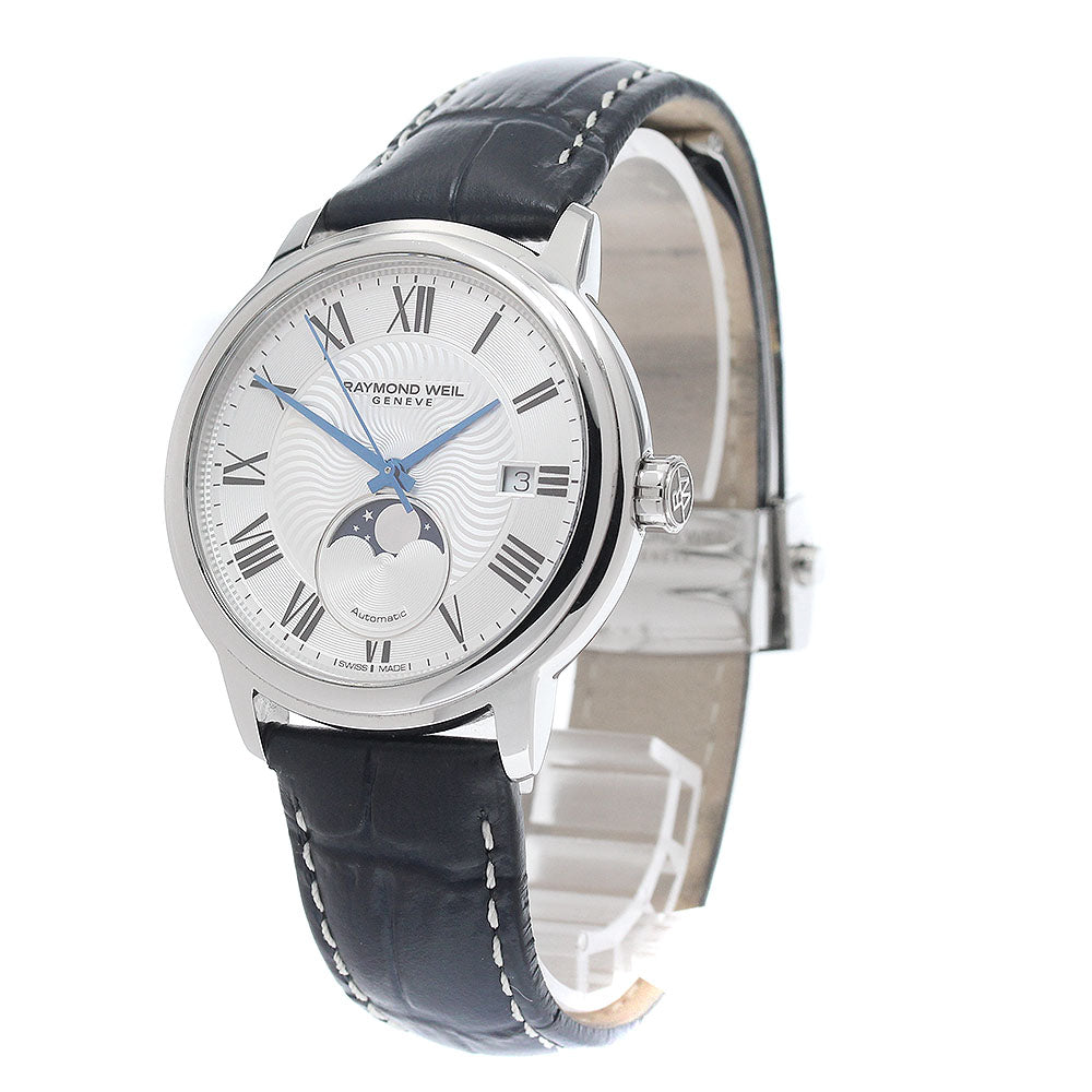 RAYMOND WEIL 2239-STC-00659 Maestro Moonphase Automatic Men's Watch with Warranty Card