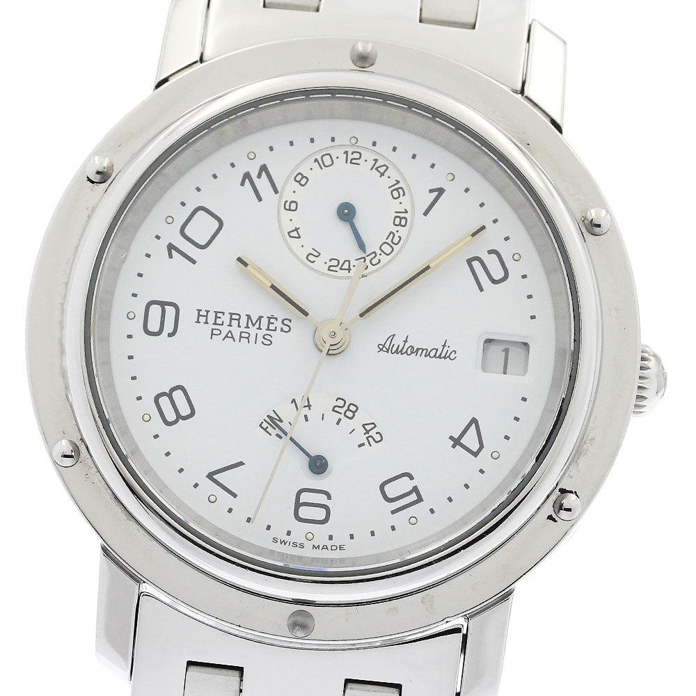 HERMES CL5.710 Clipper Power Reserve GMT Automatic Men's Watch (Good Condition)