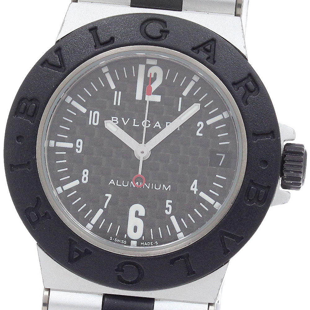 BVLGARI AL32TA Aluminum Date Quartz Boys' Watch (Good Condition)