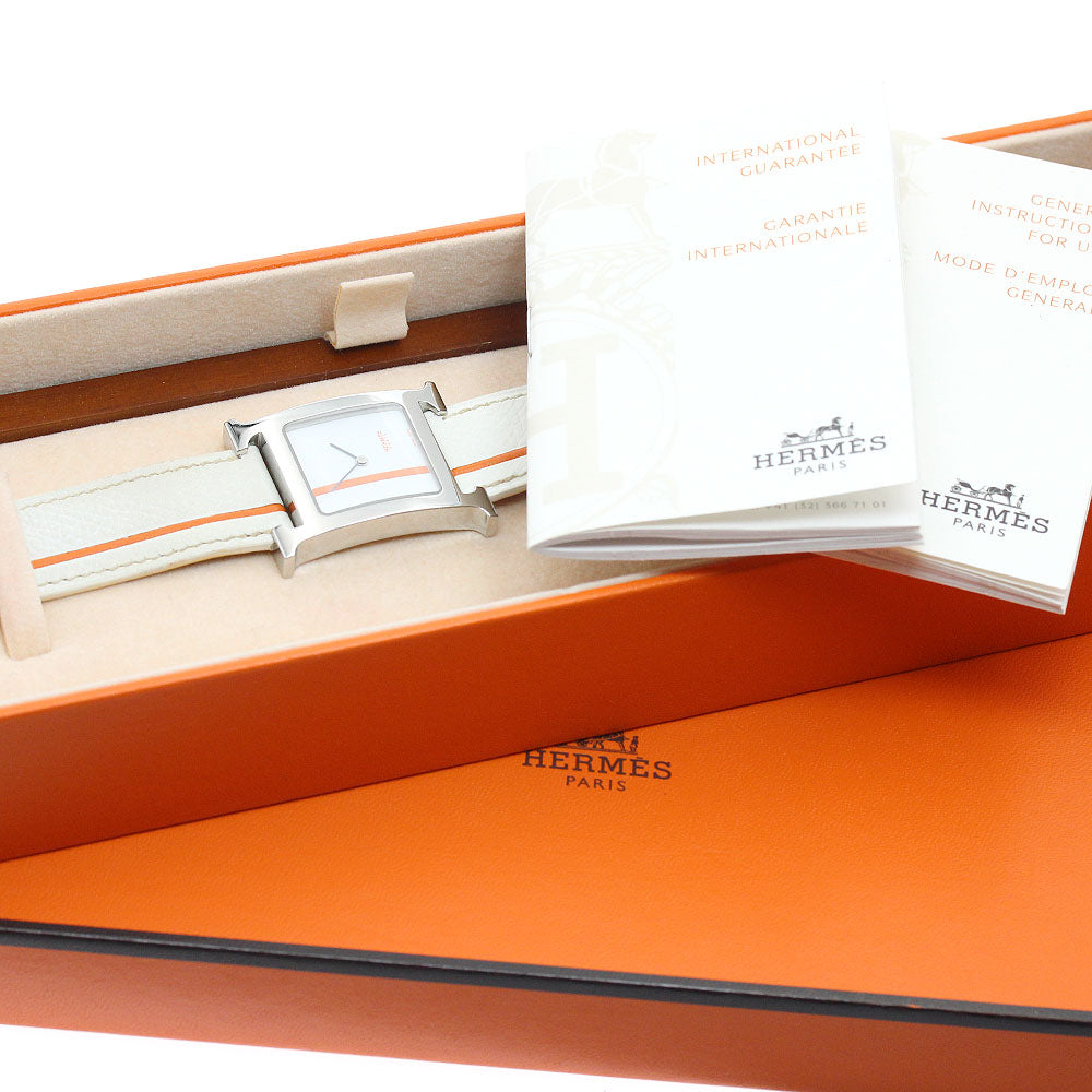 HERMES HH1.510 H-Watch Quartz Ladies' Watch with Inner Box and Warranty Card