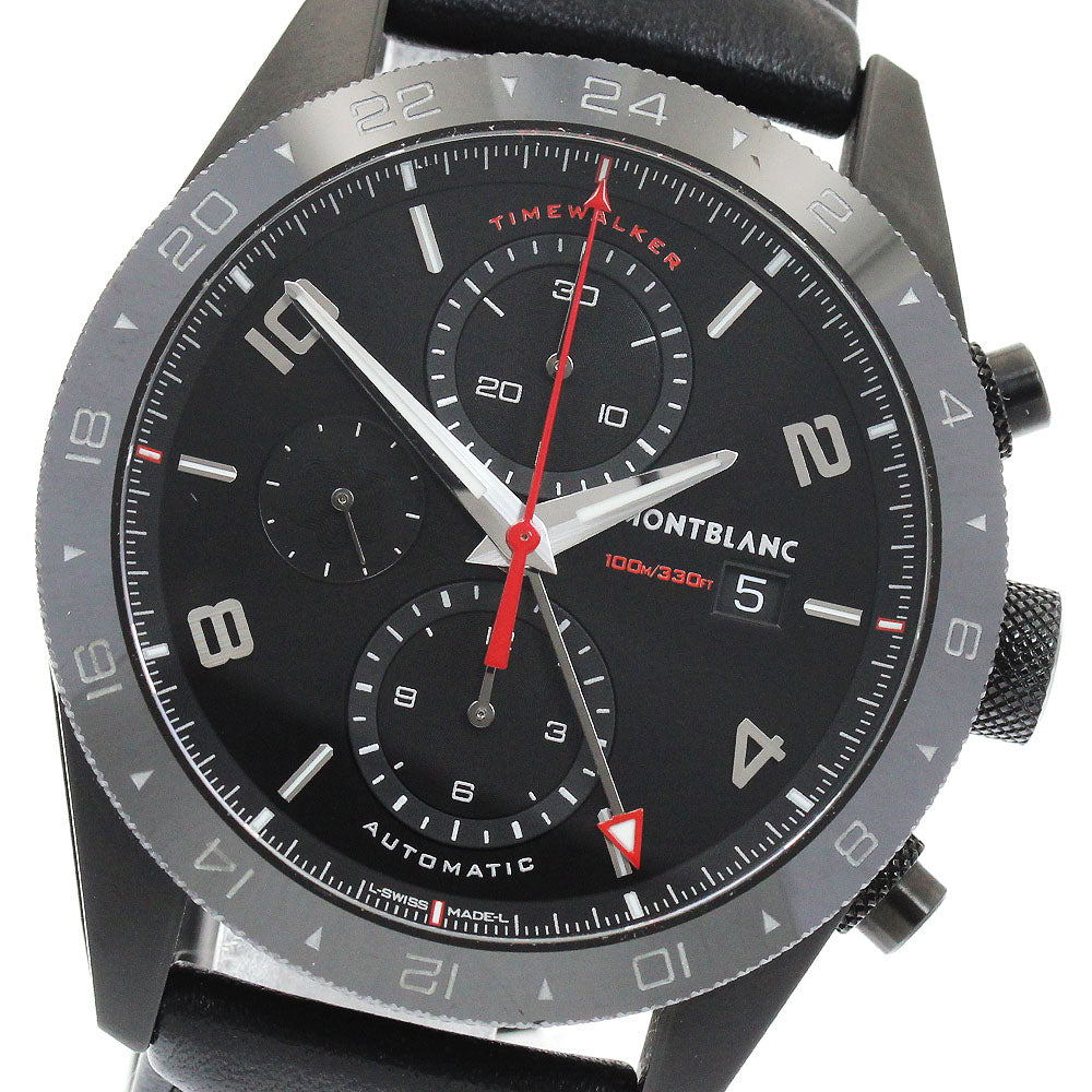 MONTBLANC 116101 TimeWalker Chronograph Automatic Men's Watch Excellent Condition with Box and Warranty Card