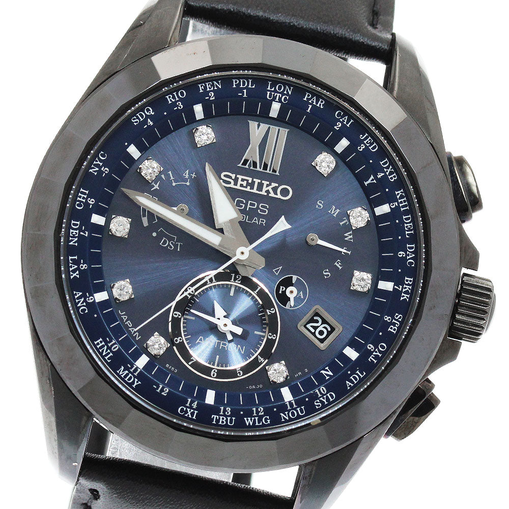 SEIKO SBXB081/8X53-0AN0-2 Astron Limited Edition (500 pieces) 9-Diamond Solar Radio Controlled Men's Watch