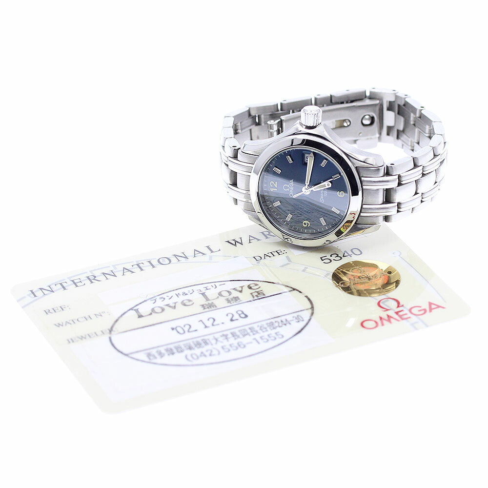 OMEGA 2581.83 Seamaster 120 Date Quartz Ladies' Watch Excellent Condition with Warranty.