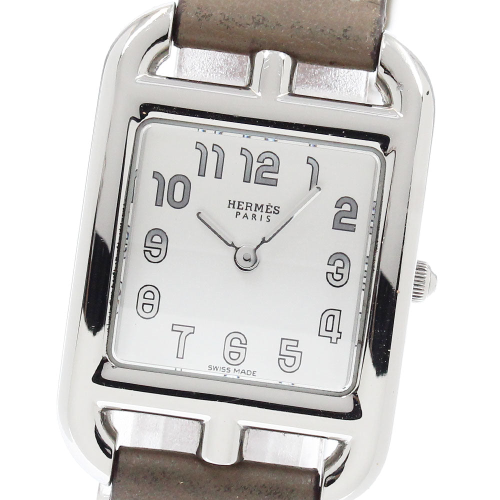 HERMES CC1.210a Cape Cod Double Tour Quartz Women's Watch with Inner Box and Warranty Card