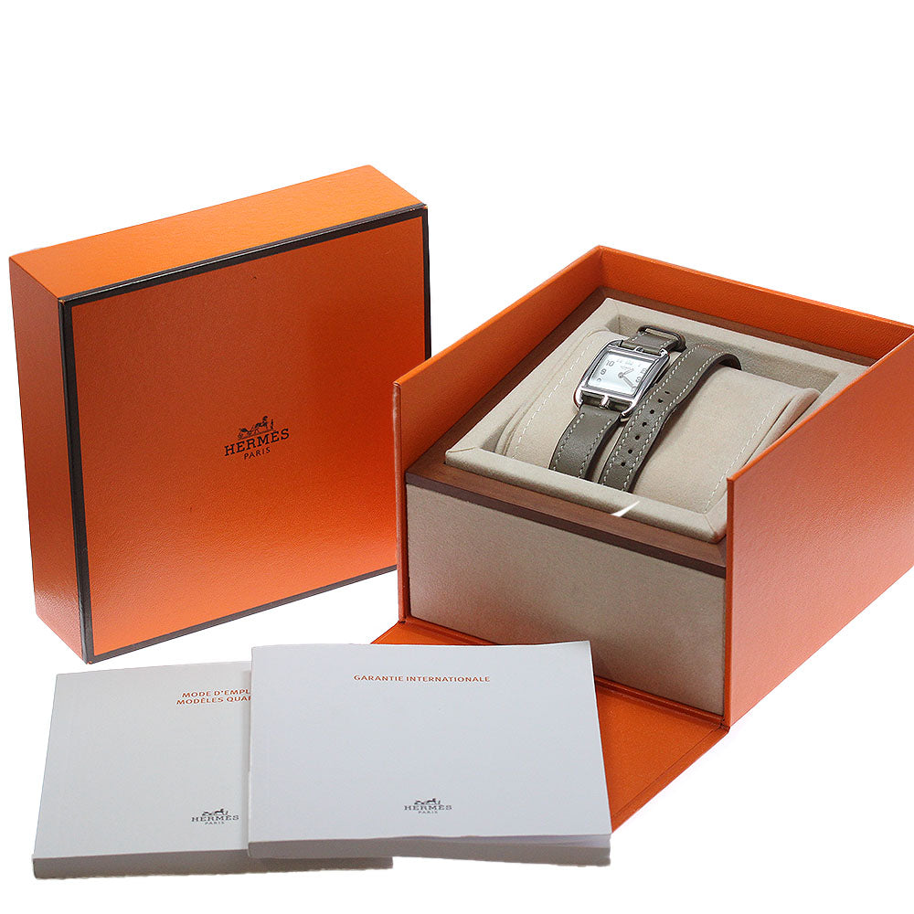 HERMES CC1.210a Cape Cod Double Tour Quartz Women's Watch with Inner Box and Warranty Card