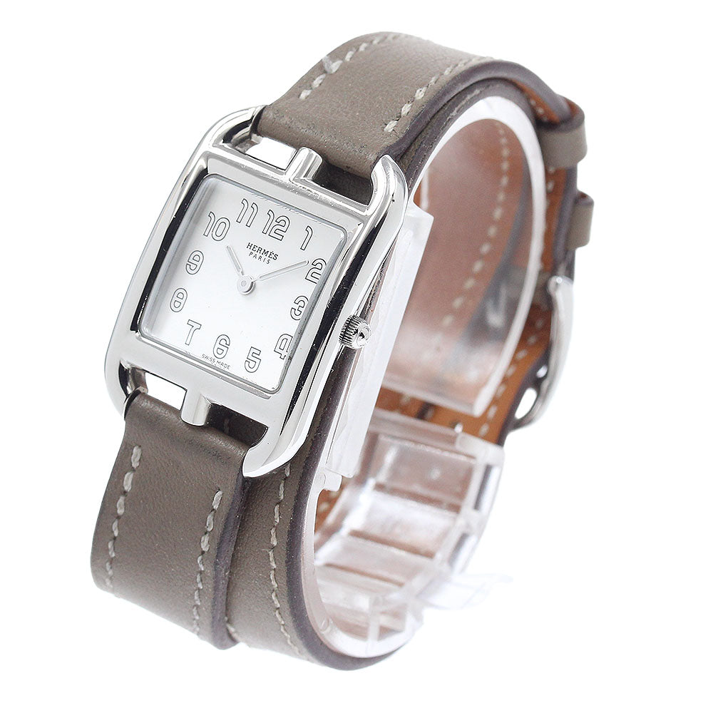 HERMES CC1.210a Cape Cod Double Tour Quartz Women's Watch with Inner Box and Warranty Card