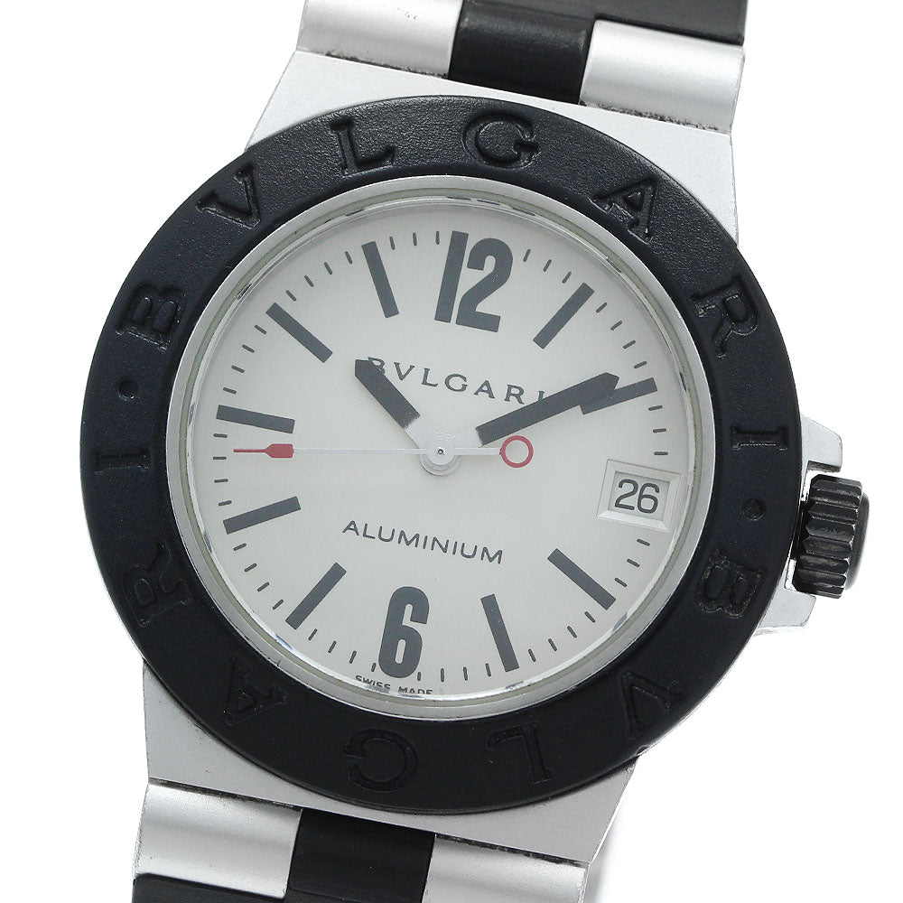BVLGARI AL32A Aluminum Date Quartz Boys' Watch