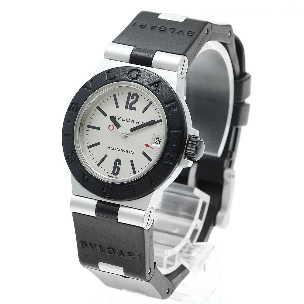 BVLGARI AL32A Aluminum Date Quartz Boys' Watch
