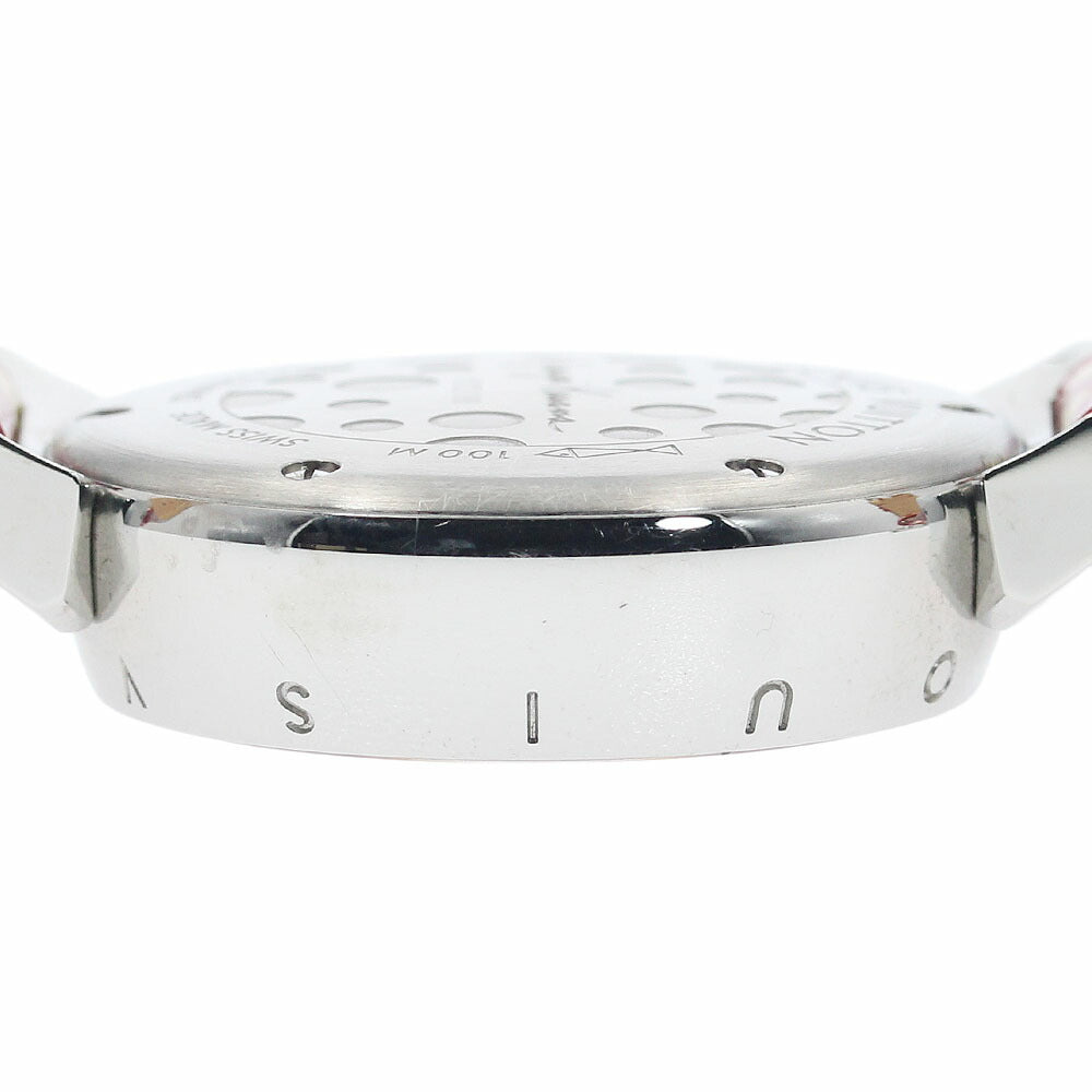 LOUIS VUITTON Q12M7 Tambour Yayoi Kusama Model 10P Diamond Quartz Ladies Watch Excellent Condition with Box and Warranty Card