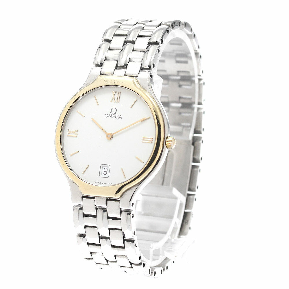 OMEGA De Ville YG Bezel Quartz Men's Watch