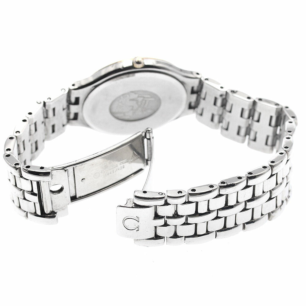 OMEGA De Ville YG Bezel Quartz Men's Watch