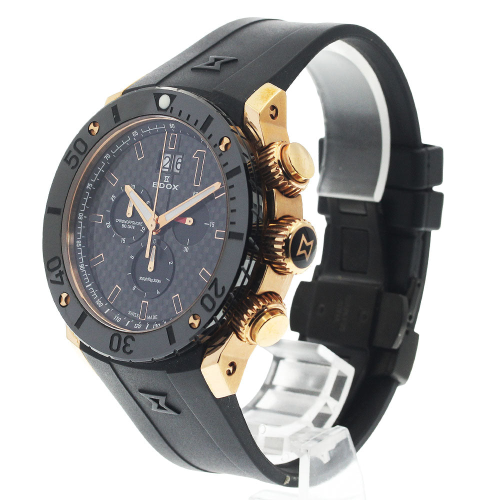 EDOX 10020-37R-NIR Chrono Offshore 1 Chronograph Big Date Quartz Men's Watch