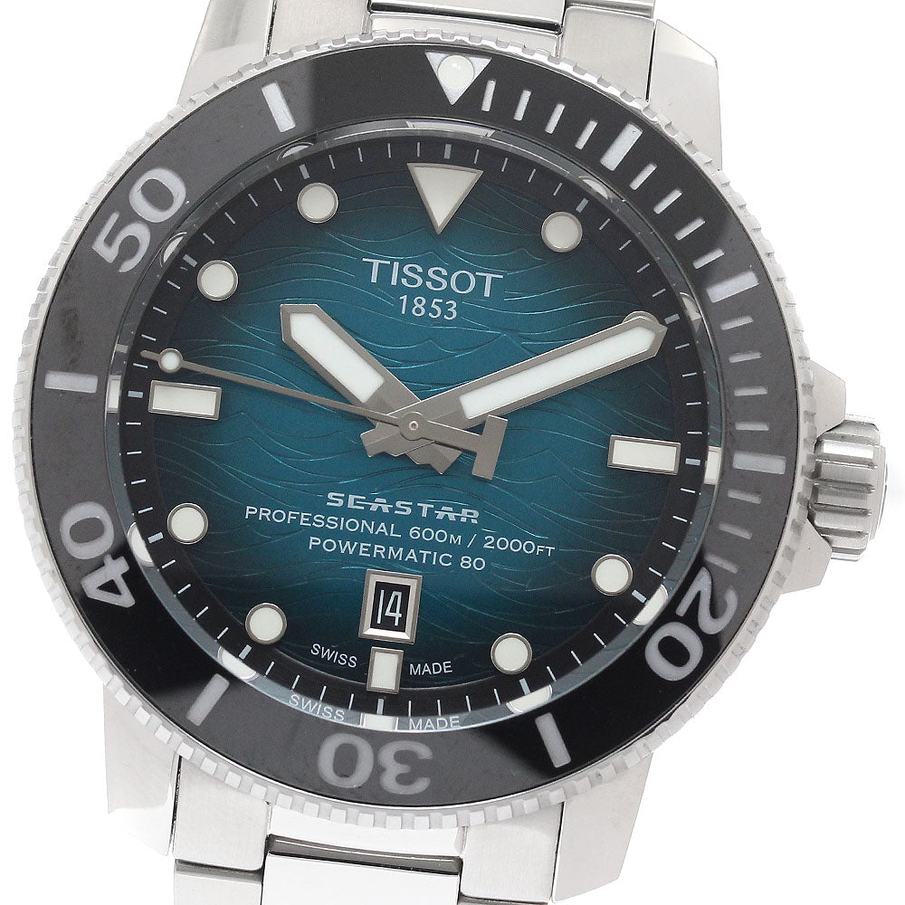 TISSOT T120.607.11.041.00 Seastar 2000 Professional Date Automatic Men's Watch Excellent Condition with Inner Box and Warranty Card.
