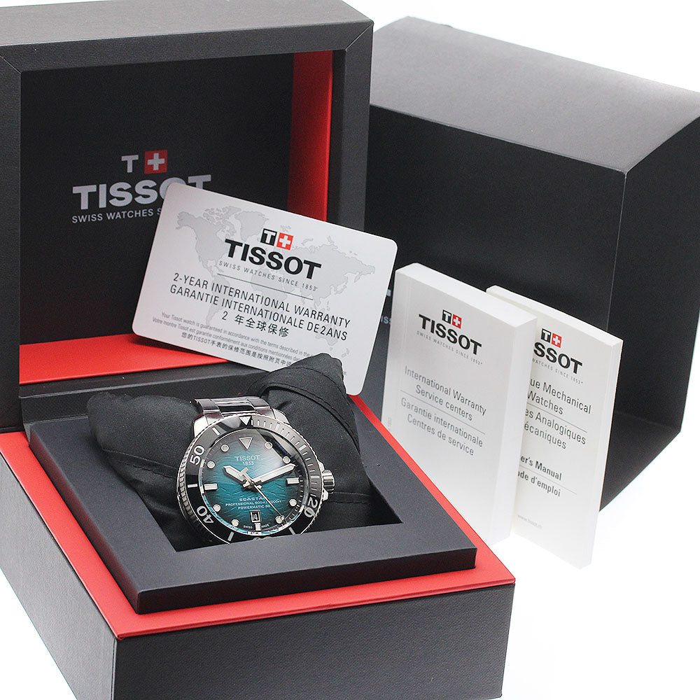 TISSOT T120.607.11.041.00 Seastar 2000 Professional Date Automatic Men's Watch Excellent Condition with Inner Box and Warranty Card.