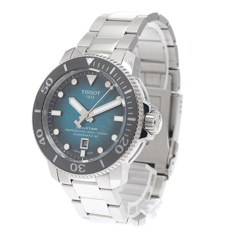 TISSOT T120.607.11.041.00 Seastar 2000 Professional Date Automatic Men's Watch Excellent Condition with Inner Box and Warranty Card.