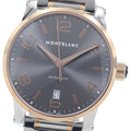 MONTBLANC 106501/M29430 TimeWalker PG Combination Date Automatic Men's Watch Excellent Condition with Warranty Card