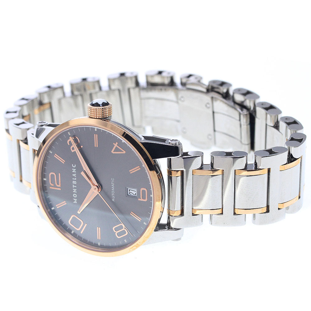 MONTBLANC 106501/M29430 TimeWalker PG Combination Date Automatic Men's Watch Excellent Condition with Warranty Card
