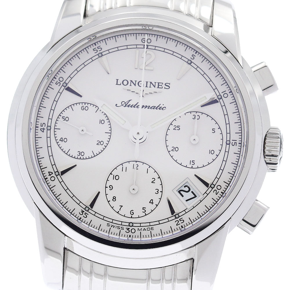 LONGINES L2.753.4 Saint-Imier Chronograph Date Automatic Men's Watch Excellent Condition with Warranty Card