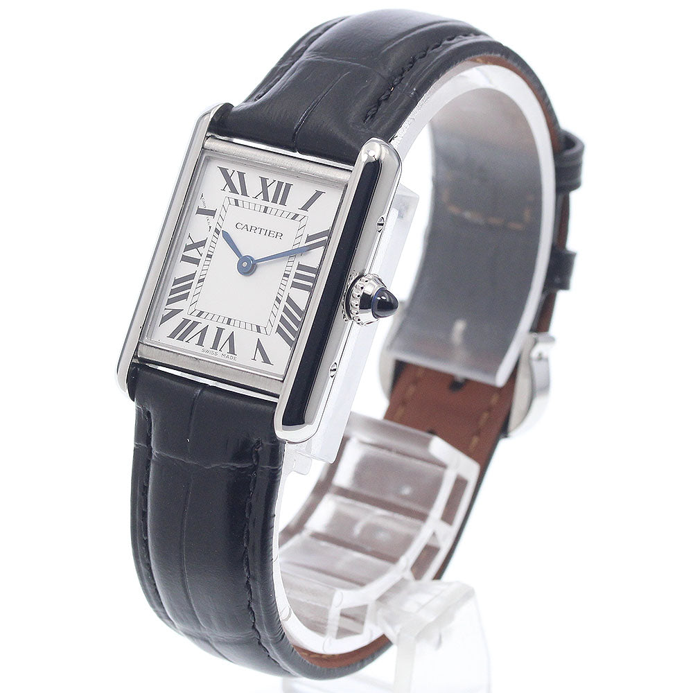 CARTIER WSTA0060 Tankmast SM Solar Women's Watch Excellent Condition with Warranty.