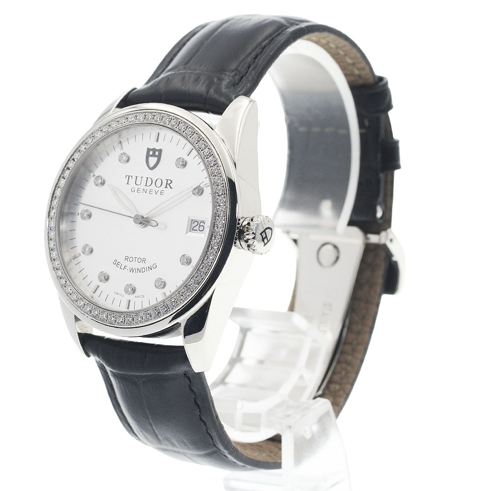 TUDOR 55020 Glamour Diamond Bezel Date Automatic Men's Watch Excellent Condition with Warranty Card