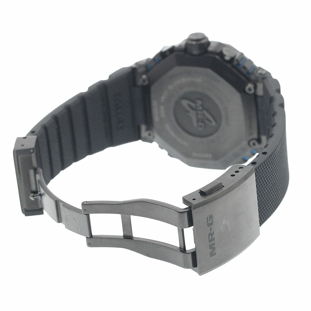 CASIO MRG-B2100R-2AJR G-Shock MR-G Blue-Black Day-Date Solar Radio-Controlled Men's Watch Excellent Condition with Box and Warranty.