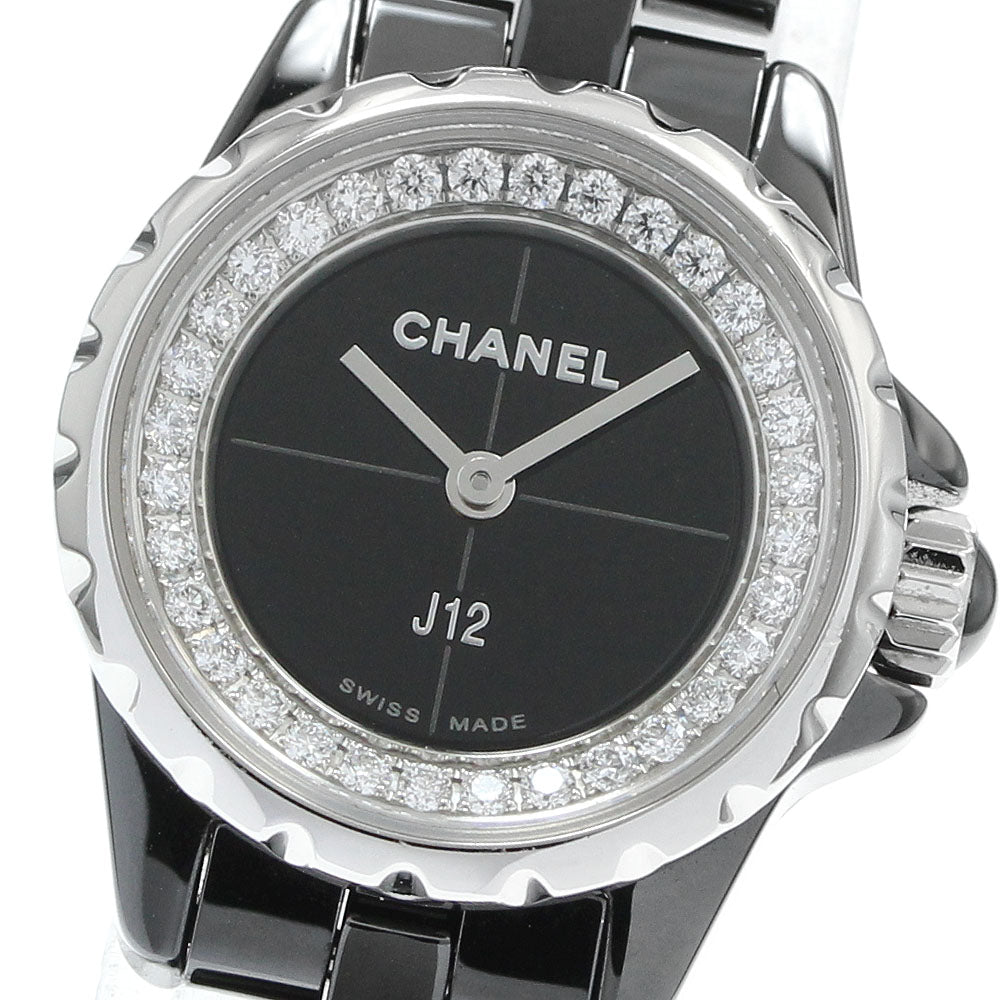 CHANEL H5235 J12 XS Black Ceramic Diamond Quartz Women's Watch