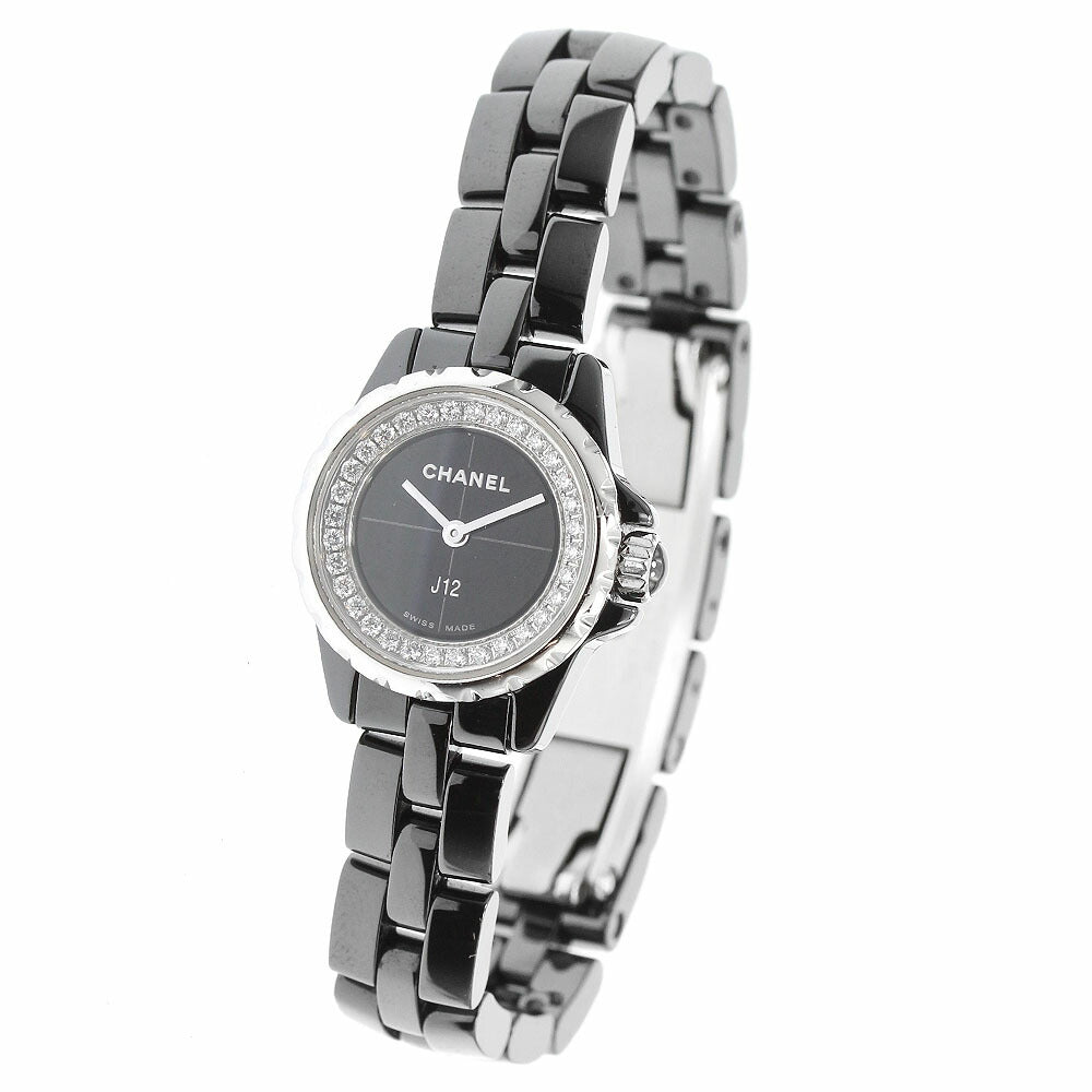 CHANEL H5235 J12 XS Black Ceramic Diamond Quartz Women's Watch
