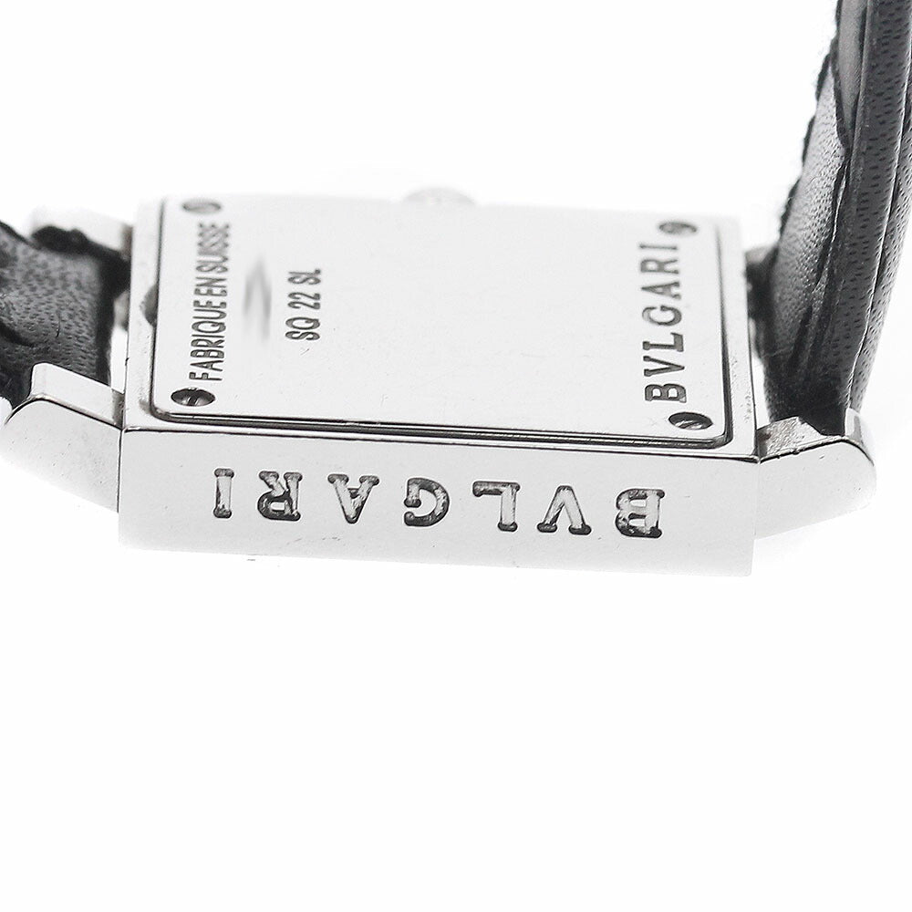 BVLGARI SQ22SL Quadrato 12-Diamond Quartz Women's Watch