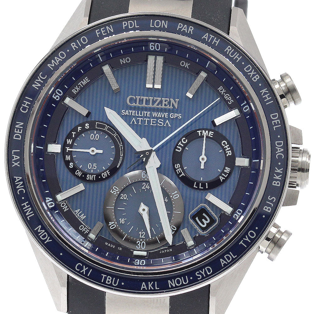 CITIZEN CC4050-18L/F950-0029S02 Attesa ACT Line Solar Radio-Controlled Men's Watch Excellent Condition with Box and Warranty.