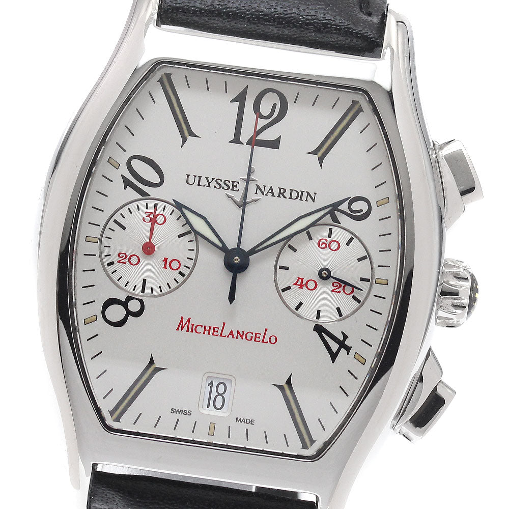 Ulysse Nardin 563-42 Michelangelo Chronograph Automatic Men's Watch with Warranty Card