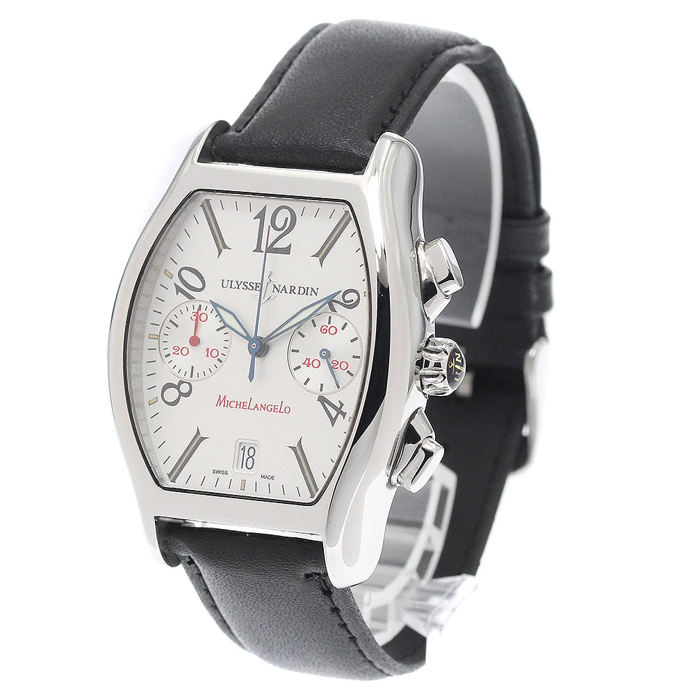 Ulysse Nardin 563-42 Michelangelo Chronograph Automatic Men's Watch with Warranty Card