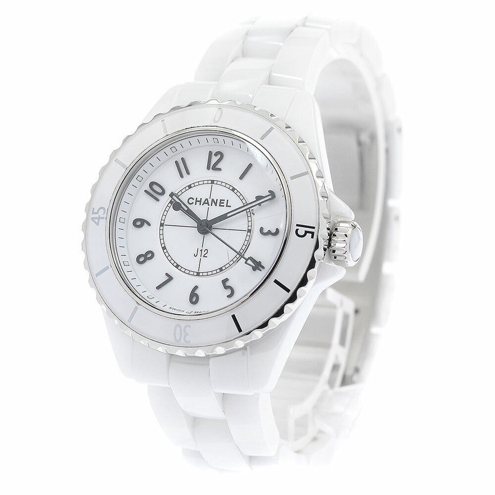 CHANEL H5698 J12 White Ceramic Quartz Women's Watch (Good Condition)