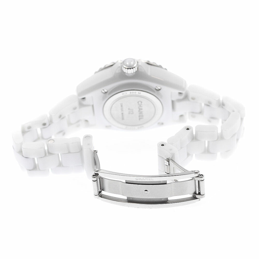CHANEL H5698 J12 White Ceramic Quartz Women's Watch (Good Condition)