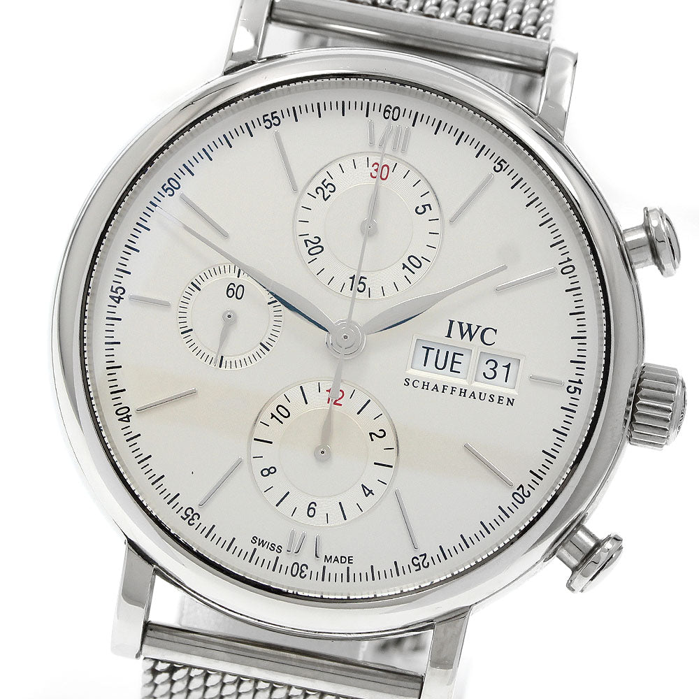 IWC SCHAFFHAUSEN IW391009 Portofino Chronograph Automatic Men's Watch (Good Condition)