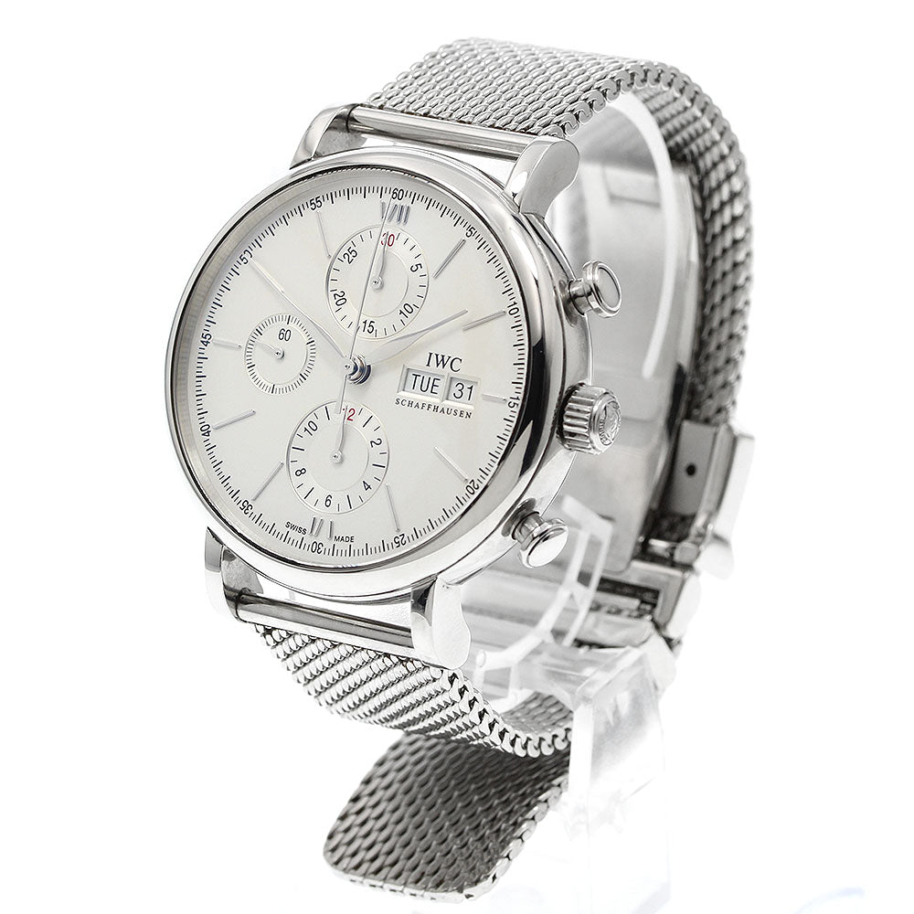 IWC SCHAFFHAUSEN IW391009 Portofino Chronograph Automatic Men's Watch (Good Condition)