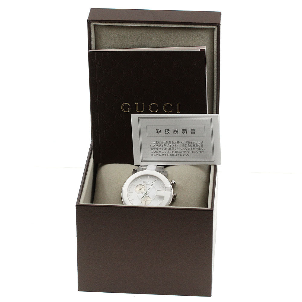 GUCCI 101M/YA101345 G-Chrono Chronograph Quartz Men's Watch Excellent Condition with Inner Box and Warranty Card.