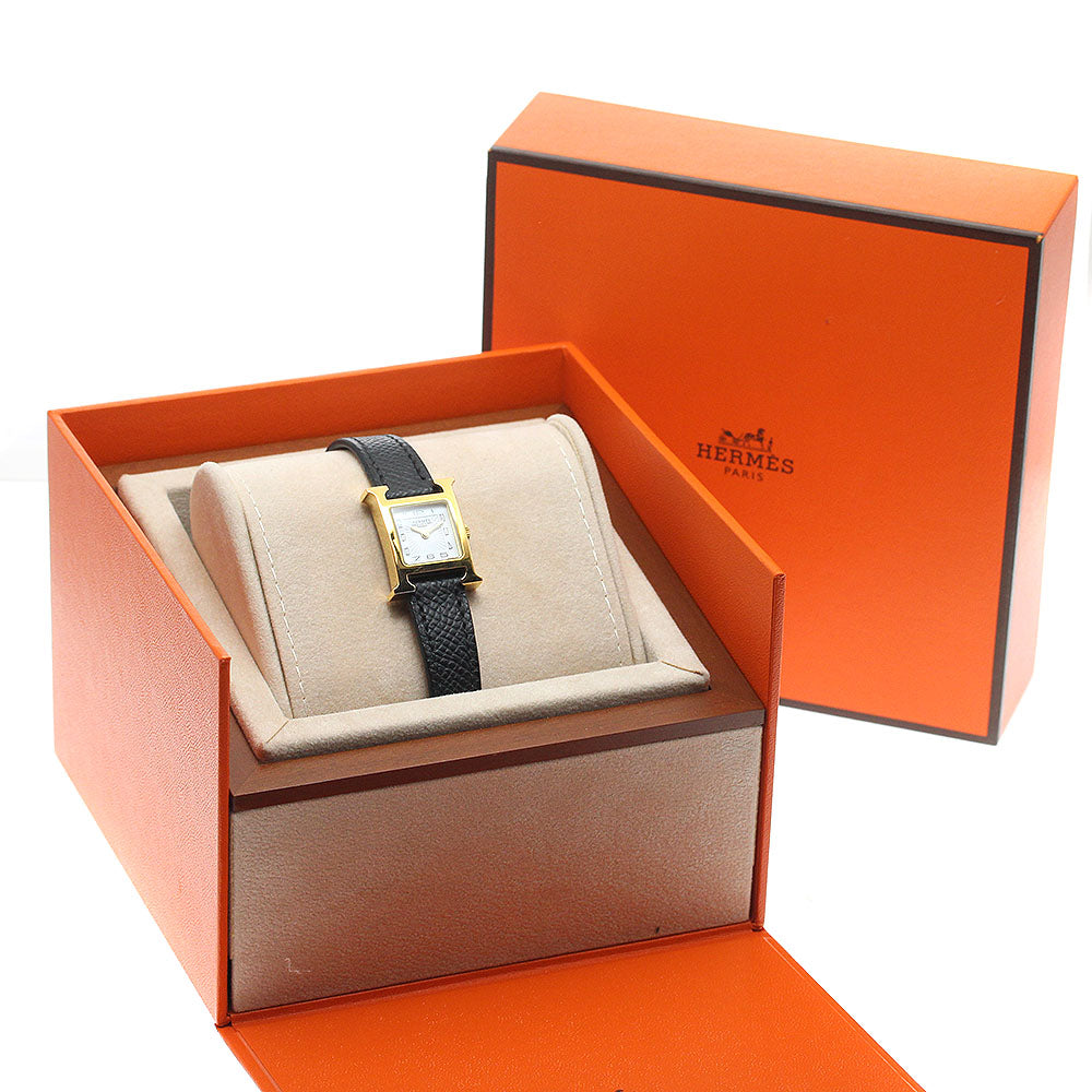 HERMES HH1.101 H Watch Mini Quartz Ladies' Watch with Inner Box