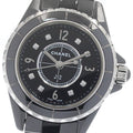 CHANEL H2569 J12 Black Ceramic 8-Diamond Quartz Women's Watch