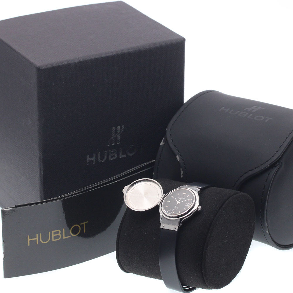 HUBLOT 139.11.1 MDM Classic Hunter Case Date Quartz Ladies Watch (with box and warranty)