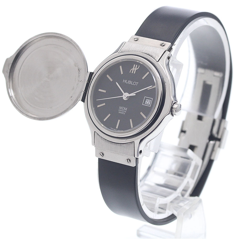 HUBLOT 139.11.1 MDM Classic Hunter Case Date Quartz Ladies Watch (with box and warranty)