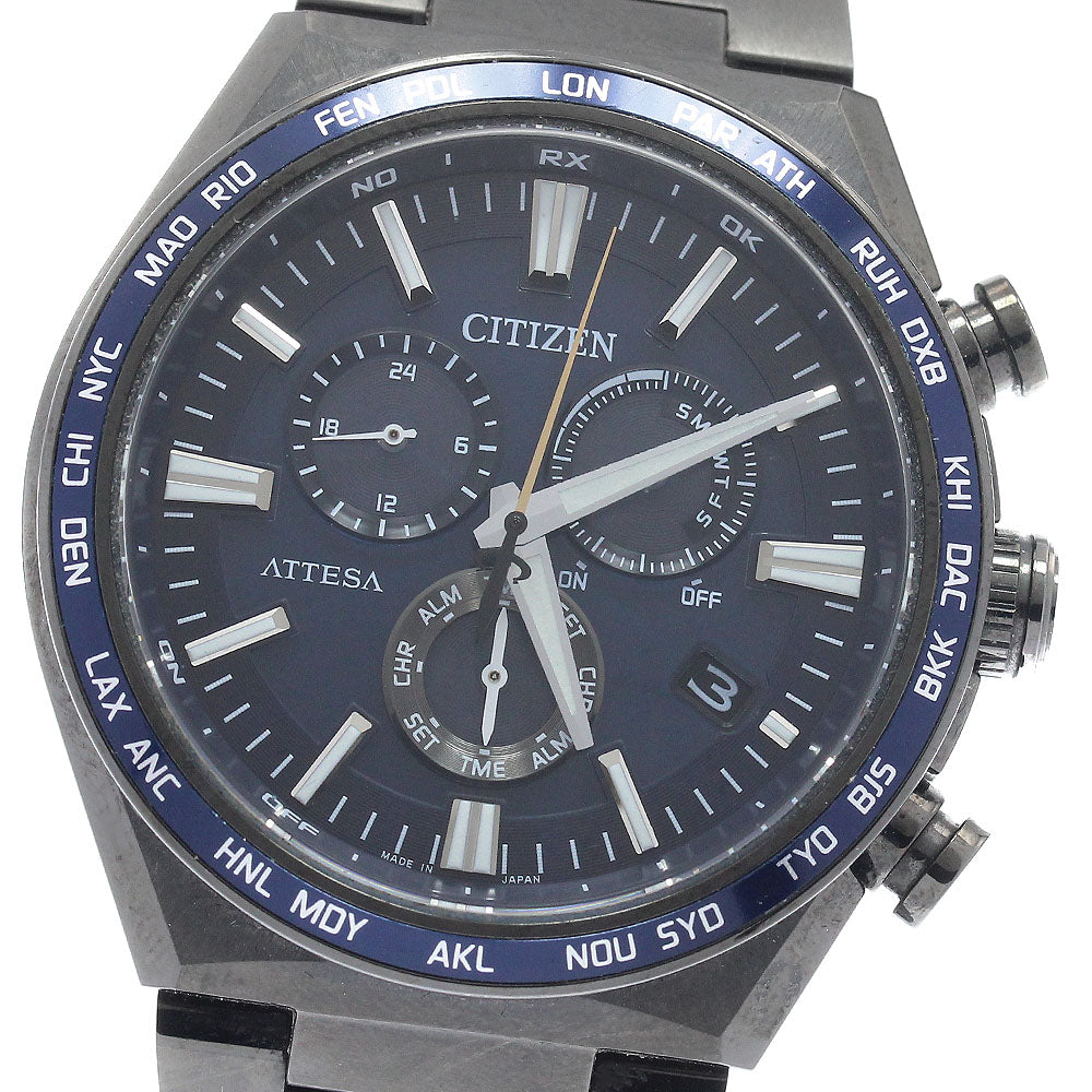 CITIZEN CB5967-66L/E660-007C804 Attesa Black Titanium Series Solar Radio-Controlled Men's Watch (Comes with inner box and warranty)